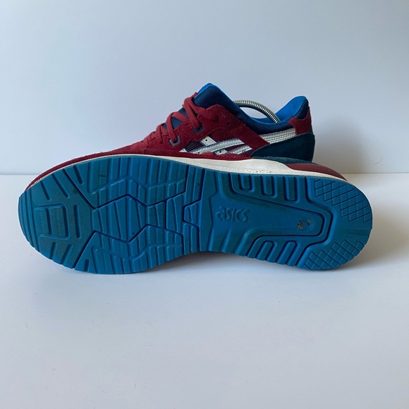 Asics Gel Lyte lll - Burgandy Navy Blue - Picture 9 of 9